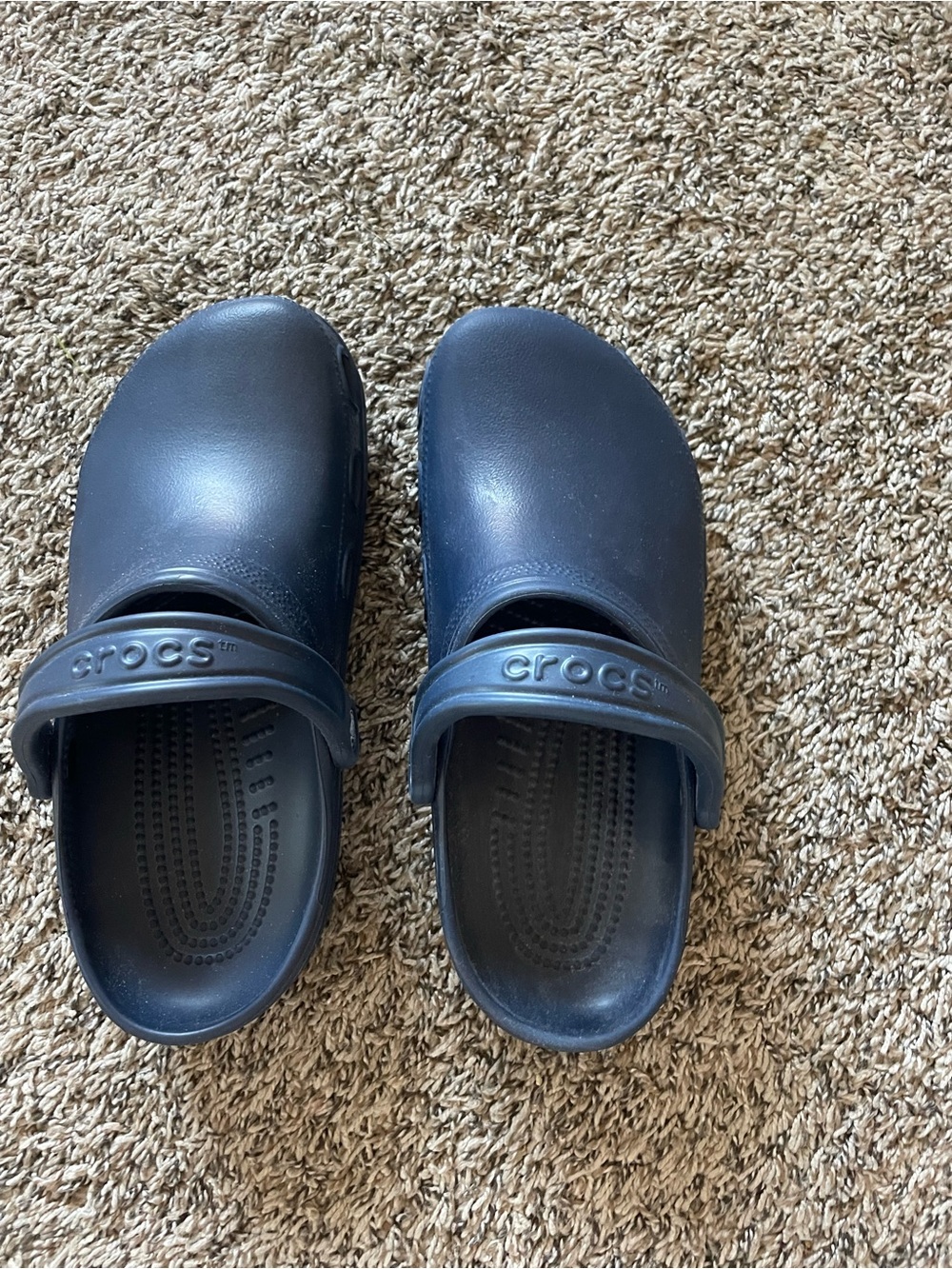 CROCS Classic Slip-On Mules in Navy